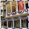 2 Pcs 80 Feet Memorial Day Patriotic Garland Decoration 4th of July Red White Blue Star Independence Day Tinsel Garland Metallic Tree Garland Glitter Tinsel Hanging Twist for Holiday Day Decor